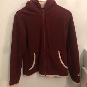 Kühl Red Jacket with Sherpa Lining and a Hoodie